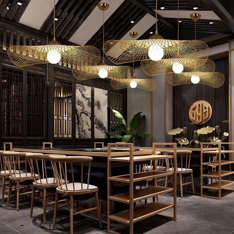 Shop 0 Chinese Bamboo Weaving Wicker Rattan Shade Cap Pendant Light E27 lamps Lanterns Handmade Living Room Hotel Pendant Lamps Mademoiselle Home Decor
