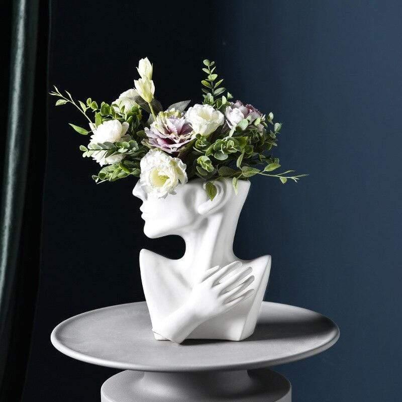 Shop 200001438 White Soho Vase Mademoiselle Home Decor