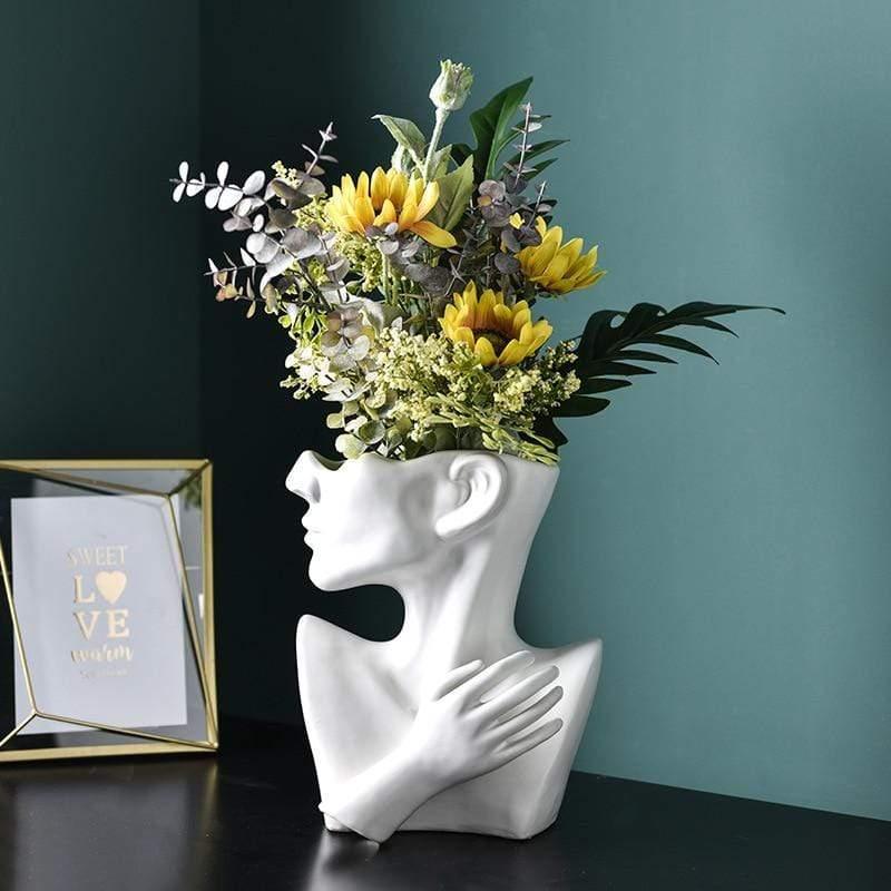 Shop 200001438 White Soho Vase Mademoiselle Home Decor