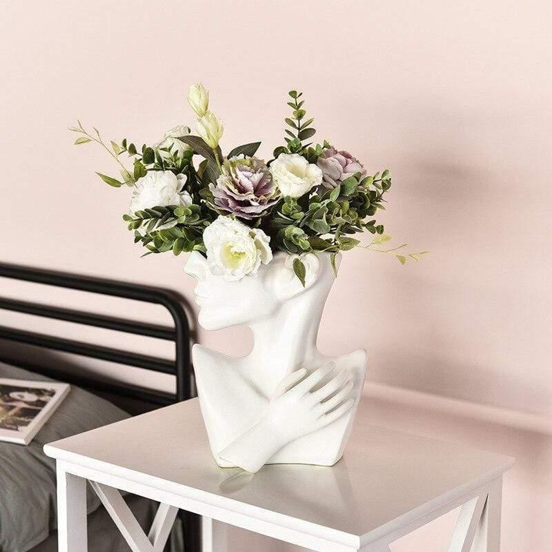Shop 200001438 White Soho Vase Mademoiselle Home Decor