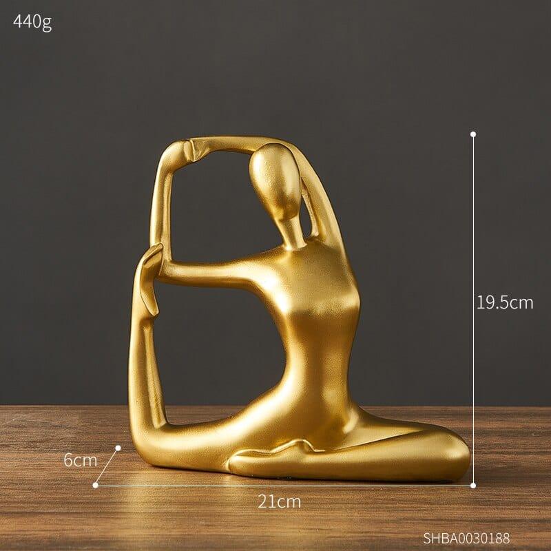 Shop 0 A Gold Yoga Resin Ornaments Miniatures Figurines Office Desk Living Room Decorative  Crafts Sculpture Yoga Gymnastics Lovers Gift Mademoiselle Home Decor