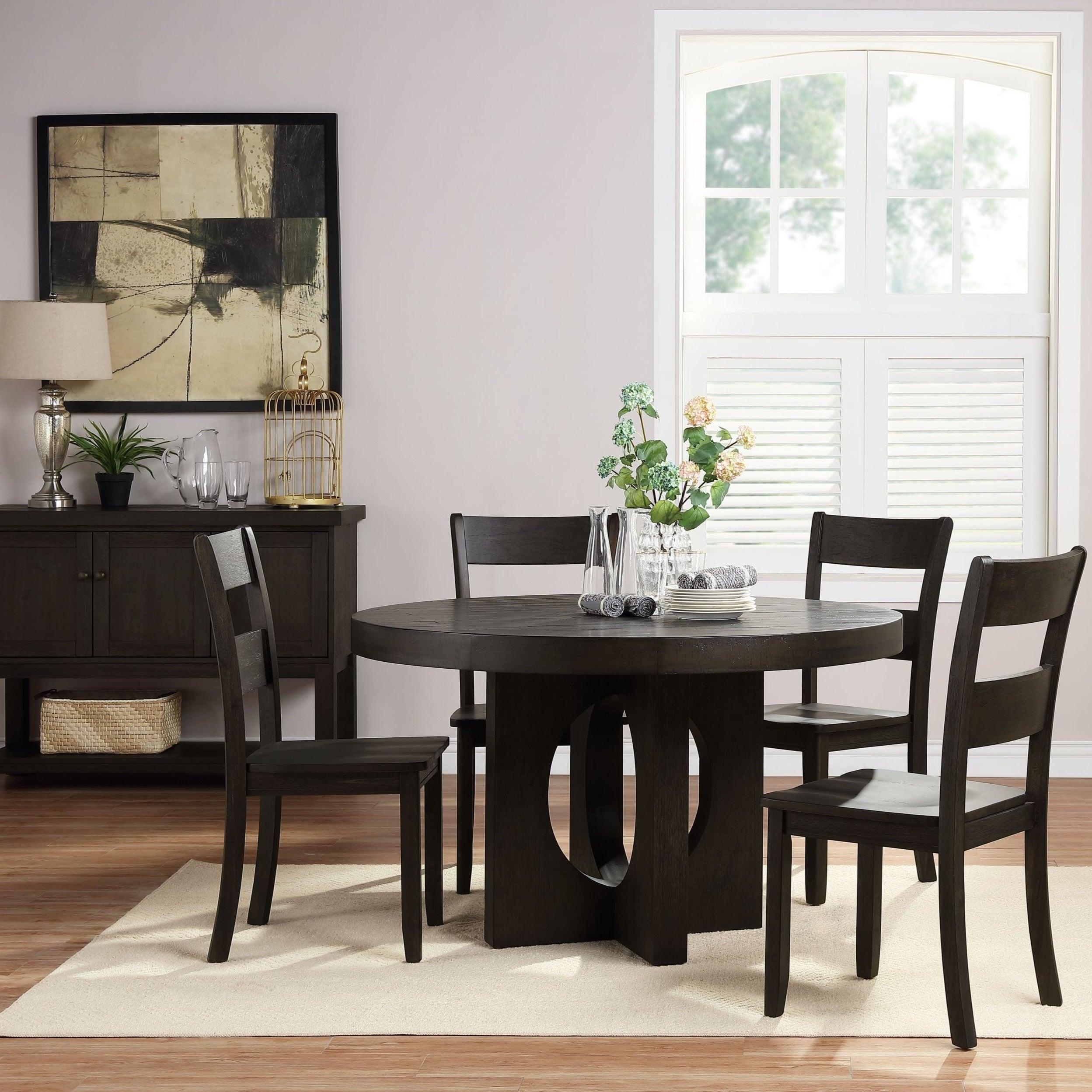 Shop ACME Haddie Dining Table, Distressed Walnut (1Set/2Ctn) 72215 Mademoiselle Home Decor