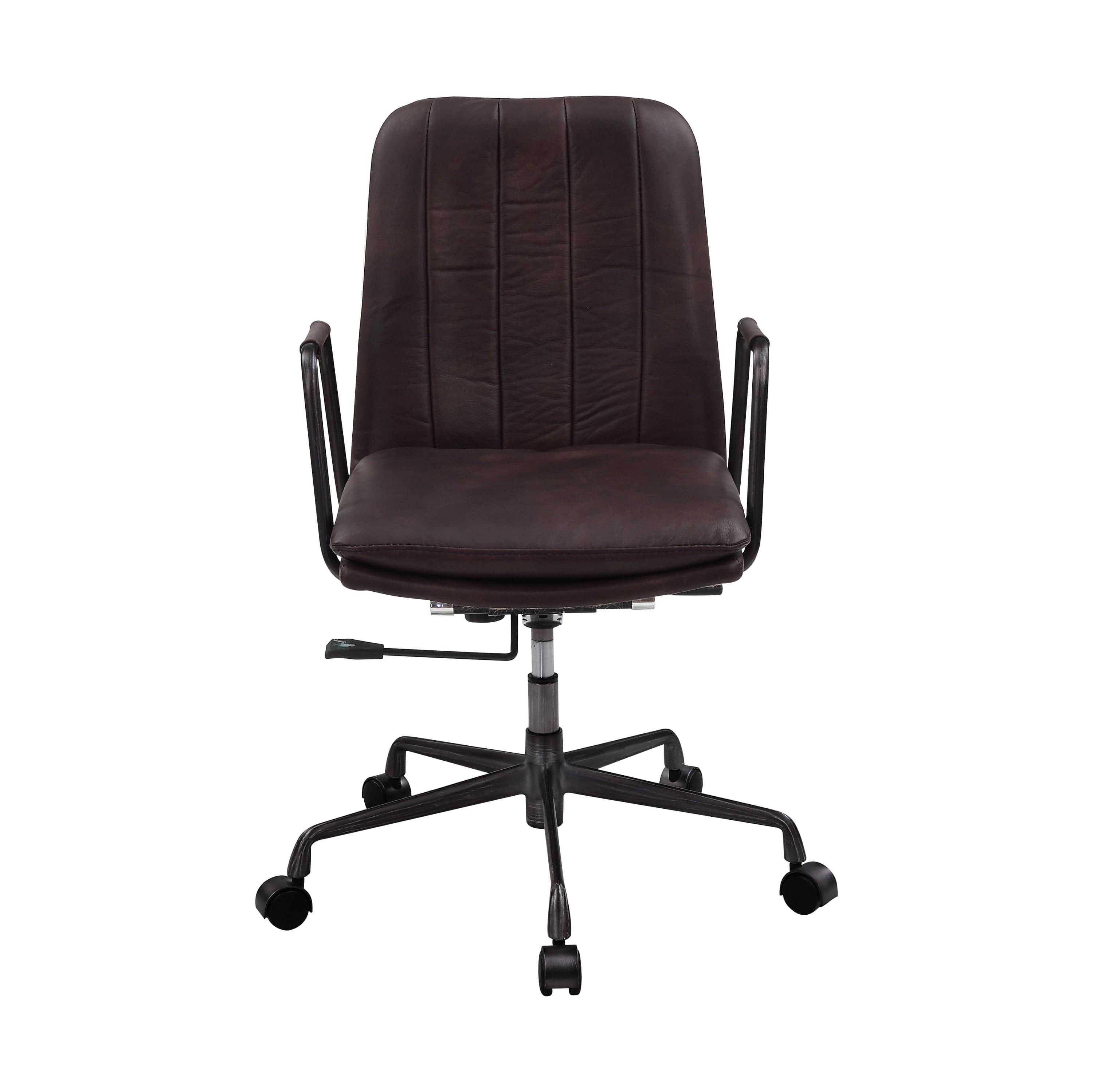 Shop ACME Eclarn Office Chair, Mars Leather 93173 Mademoiselle Home Decor