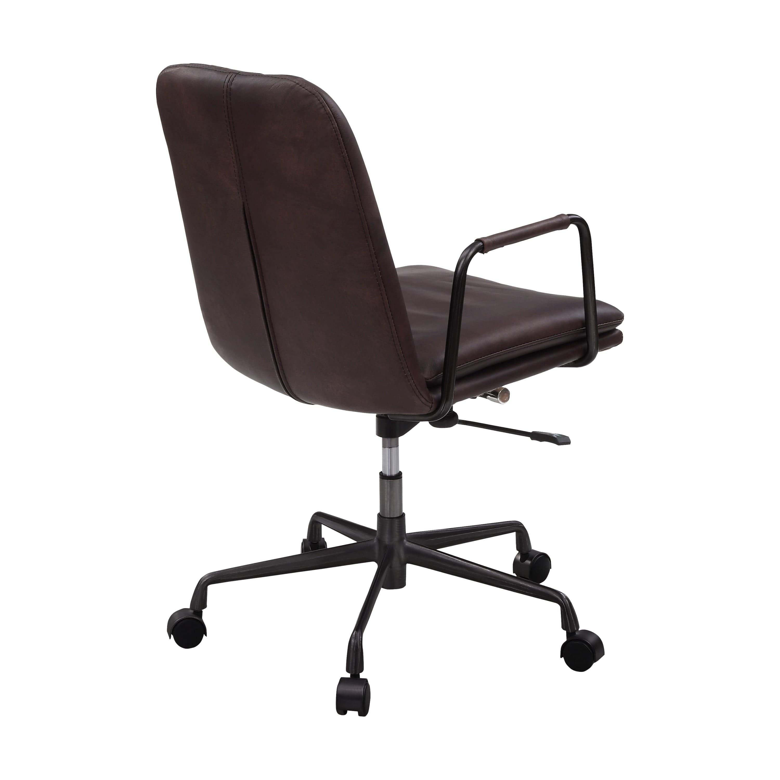 Shop ACME Eclarn Office Chair, Mars Leather 93173 Mademoiselle Home Decor