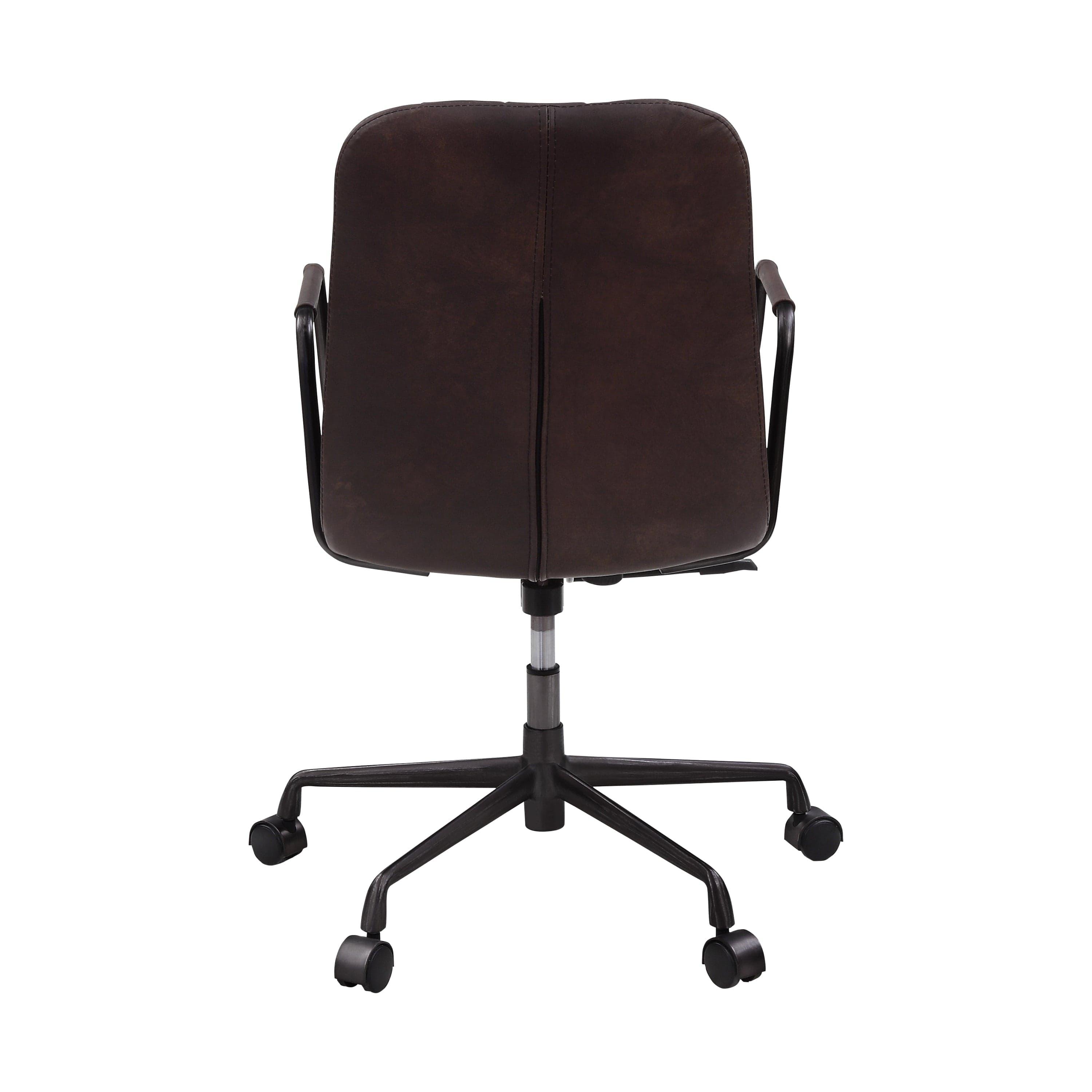 Shop ACME Eclarn Office Chair, Mars Leather 93173 Mademoiselle Home Decor