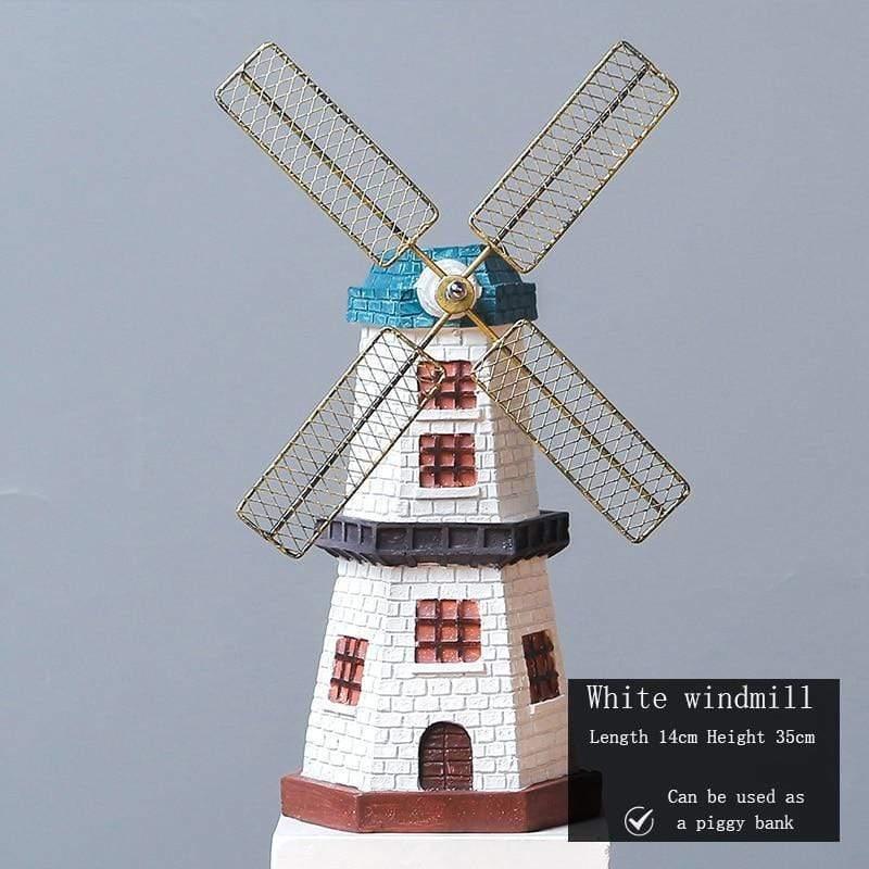 Shop 0 White blue windmill Sotavento Decor Mademoiselle Home Decor