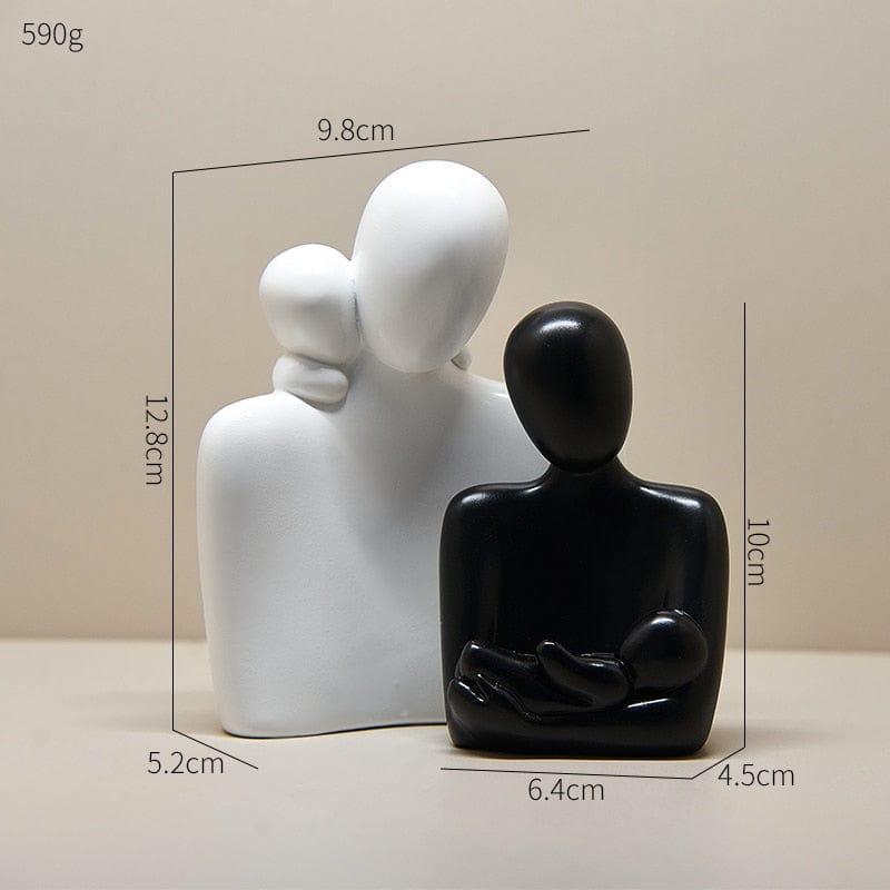 Shop 0 B Nordic Sculpture Room Decor Bedroom Office Table Accessories Family Statue Christmas Ornaments Home Decoration Resin Figurines Mademoiselle Home Decor
