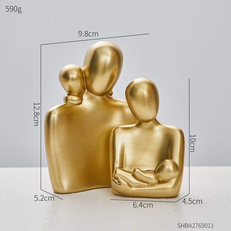 Shop 0 C Nordic Sculpture Room Decor Bedroom Office Table Accessories Family Statue Christmas Ornaments Home Decoration Resin Figurines Mademoiselle Home Decor