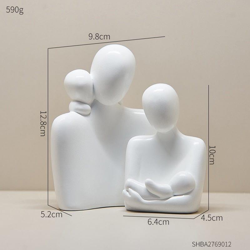 Shop 0 D Nordic Sculpture Room Decor Bedroom Office Table Accessories Family Statue Christmas Ornaments Home Decoration Resin Figurines Mademoiselle Home Decor