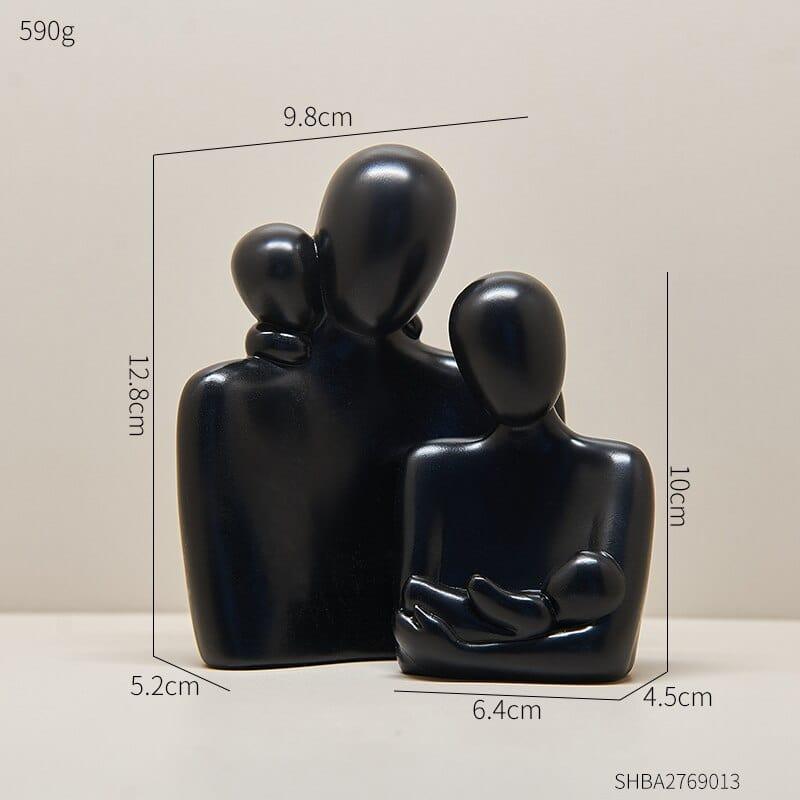 Shop 0 E Nordic Sculpture Room Decor Bedroom Office Table Accessories Family Statue Christmas Ornaments Home Decoration Resin Figurines Mademoiselle Home Decor