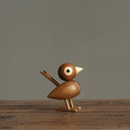 Shop 0 teak Denmark Nordic style wood sparrow bird ornaments American puppet wooden play room study desktop accessories Mademoiselle Home Decor