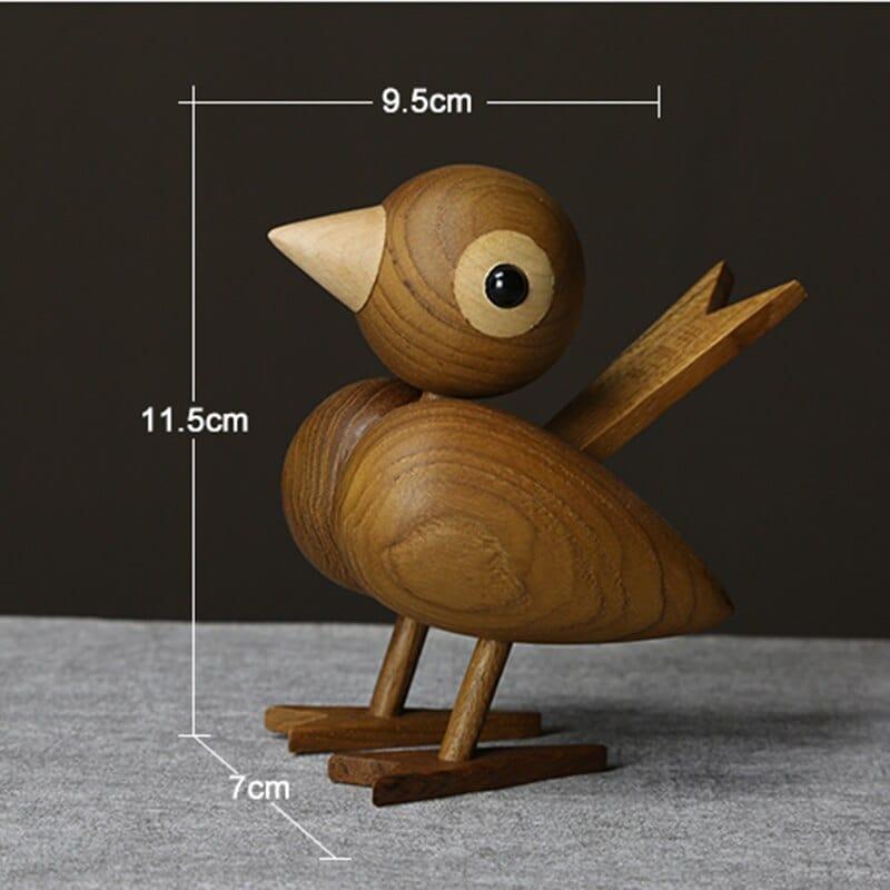 Shop 0 Denmark Nordic style wood sparrow bird ornaments American puppet wooden play room study desktop accessories Mademoiselle Home Decor
