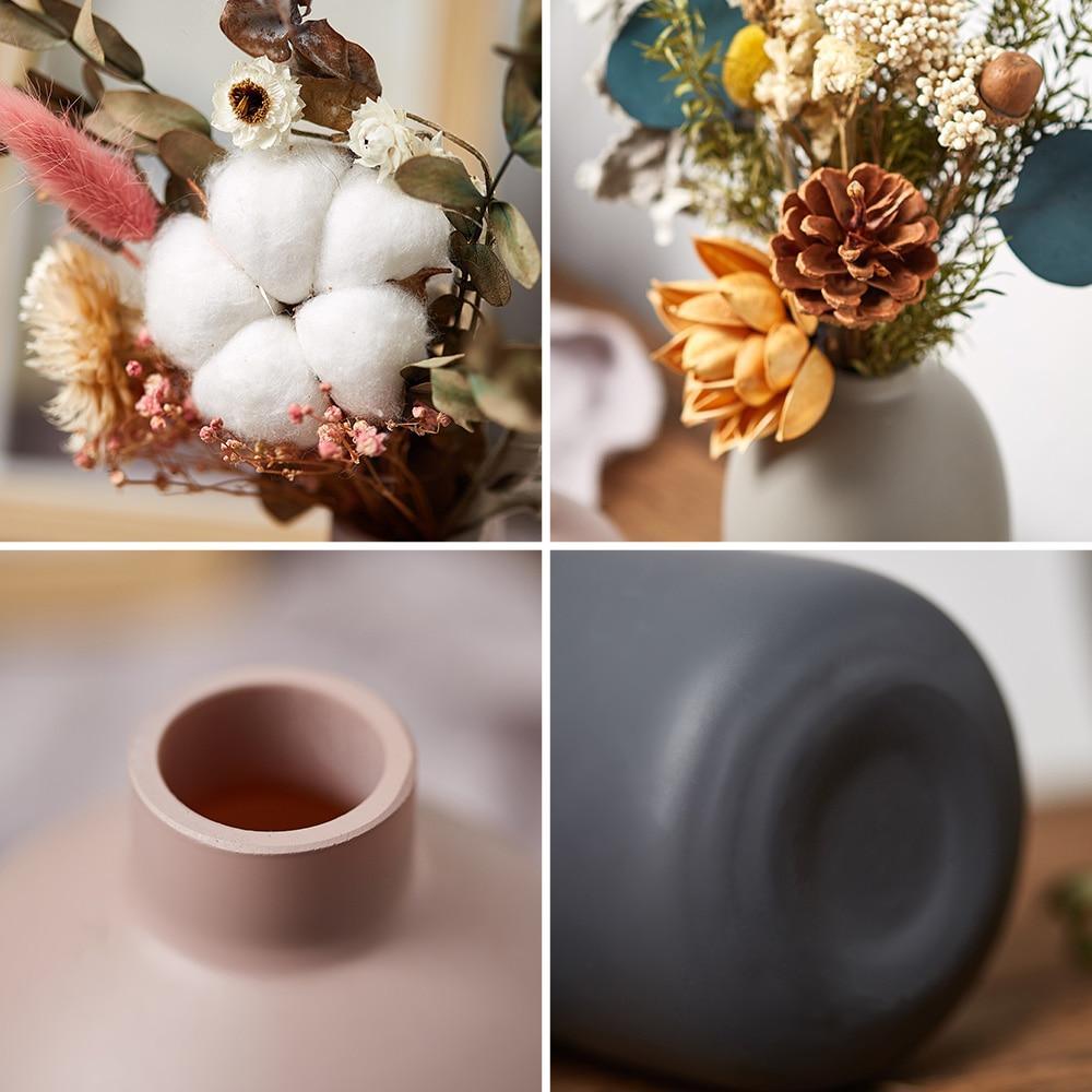 Shop 200001438 Stone Cuba Vases Set (Available with pre made artificial bouquets) Mademoiselle Home Decor