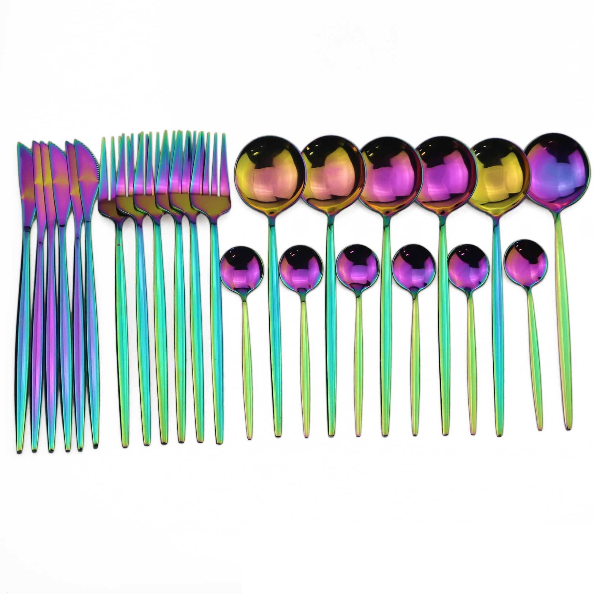 Shop 100003310 Rainbow Stoneridge Cutlery Set Mademoiselle Home Decor