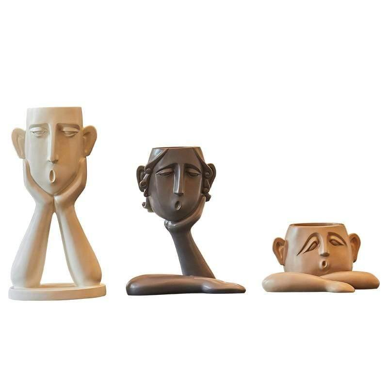 Shop 200001438 All 3 Tanooki Vases Mademoiselle Home Decor