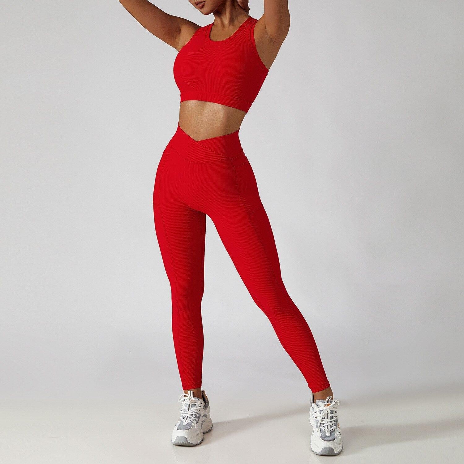 Shop 0 2 Pieces Seamless Women Tracksuit  Yoga Set Running Workout Sportswear Gym Clothes Fitness Bra High Waist Leggings Sports Suit Mademoiselle Home Decor