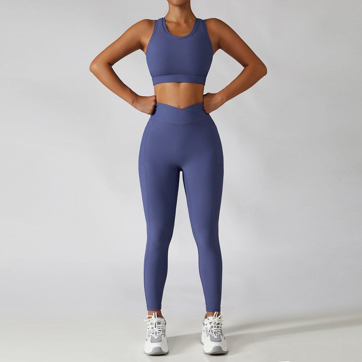 Shop 0 2 Pieces Seamless Women Tracksuit  Yoga Set Running Workout Sportswear Gym Clothes Fitness Bra High Waist Leggings Sports Suit Mademoiselle Home Decor