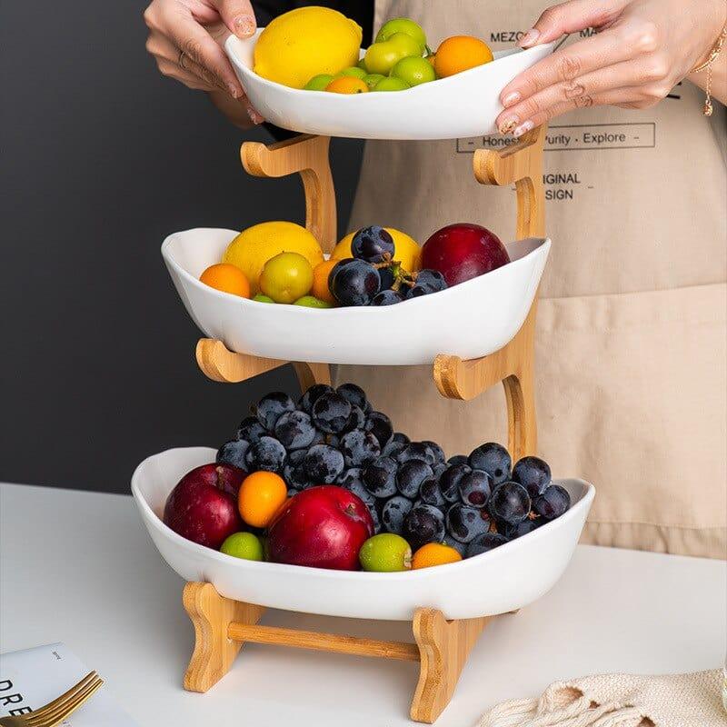 Shop 0 Living Room Home 1/2/3 Tiers Plastic Fruit Plate Snack Plate Creative Modern Dried Fruit Fruit Basket Plastic Dish Candy Dish Mademoiselle Home Decor