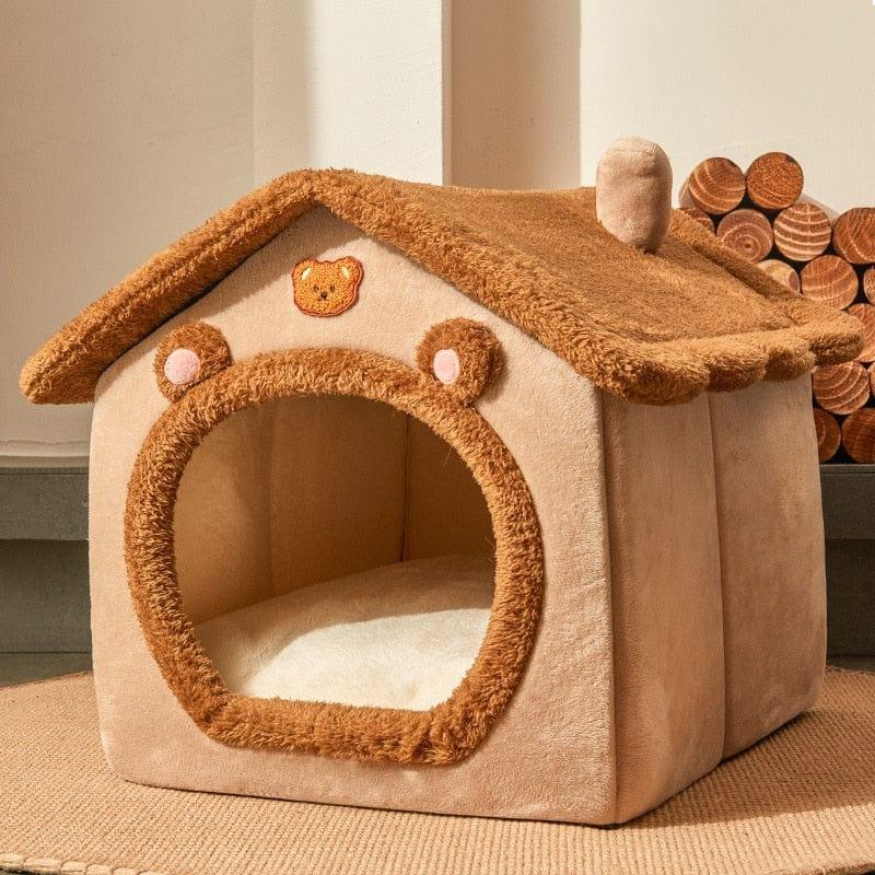Shop 0 S within 3.5kg pet Foldable Dog House Kennel Bed Mat For Small Medium Dogs Cats Winter Warm Cat bed Nest Pet Products Basket Pets Puppy Cave Sofa Mademoiselle Home Decor