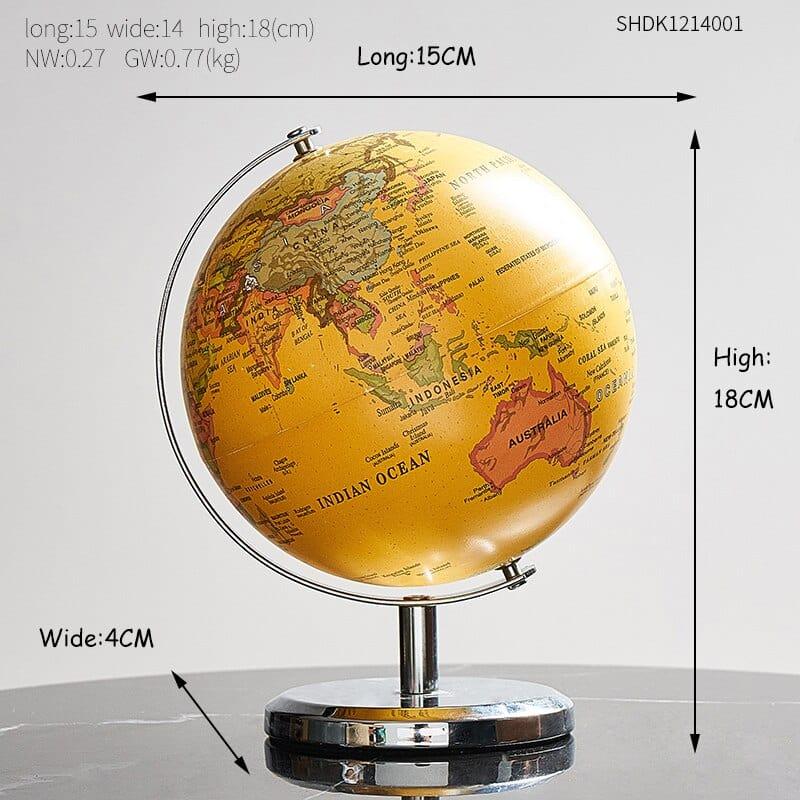 Shop 0 height 18cm Home World Map Office Desk Christmas Decoration Accessories Christmas Decor Gift World Ball Small Earth Earth Ornaments Student Mademoiselle Home Decor