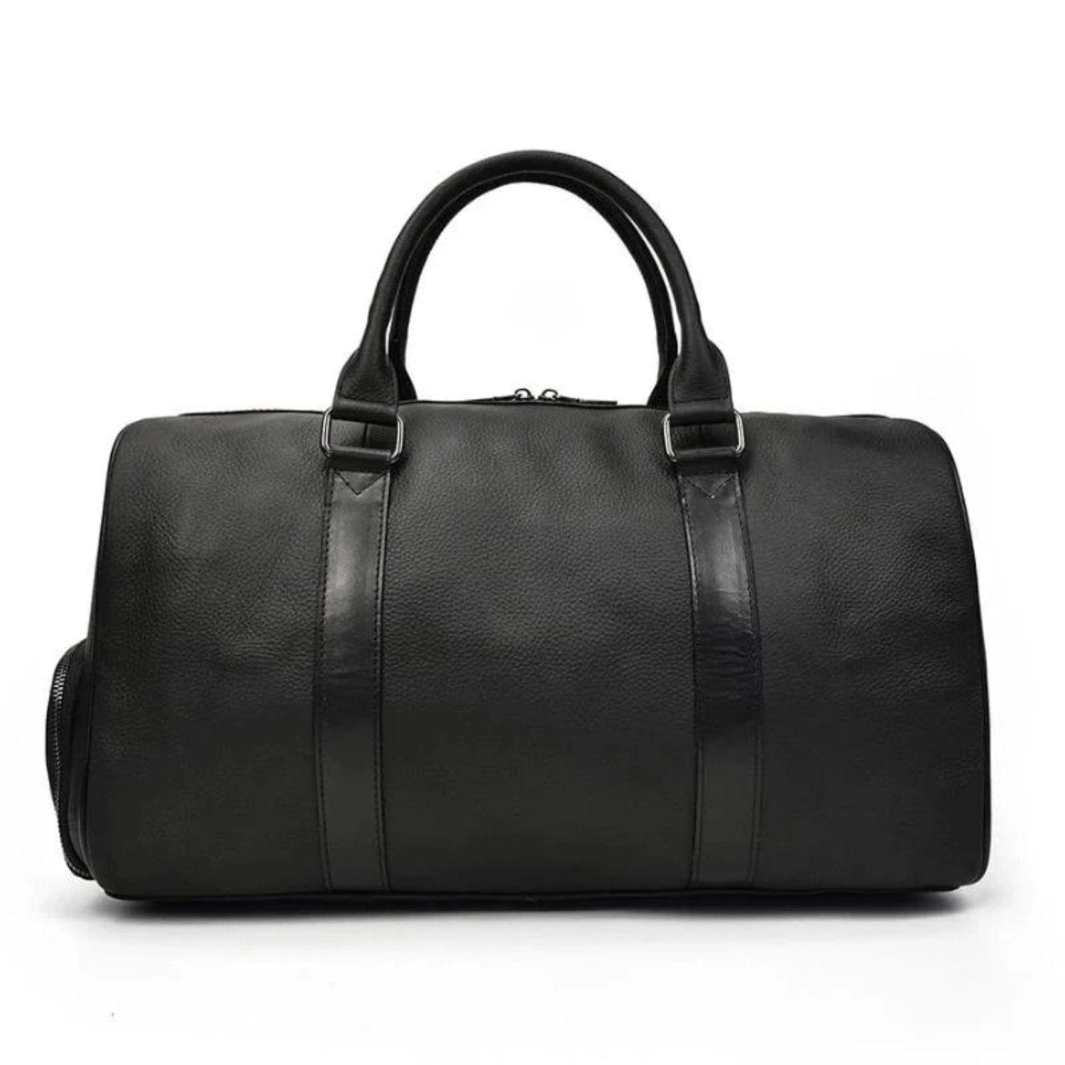 Shop black The Santorini Duffel Bag Mademoiselle Home Decor