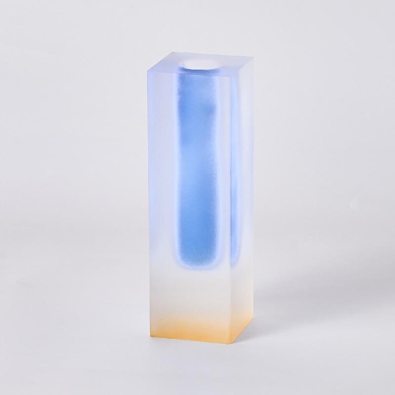 Shop 0 16cm Frosting A Floriddle Modern Rainbow Pillar Bud Vase Tabletop Glass Vases Luxury Decorative Acrylic Crystal Nordic Room Decoration Home Mademoiselle Home Decor