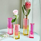 Shop 0 Floriddle Modern Rainbow Pillar Bud Vase Tabletop Glass Vases Luxury Decorative Acrylic Crystal Nordic Room Decoration Home Mademoiselle Home Decor