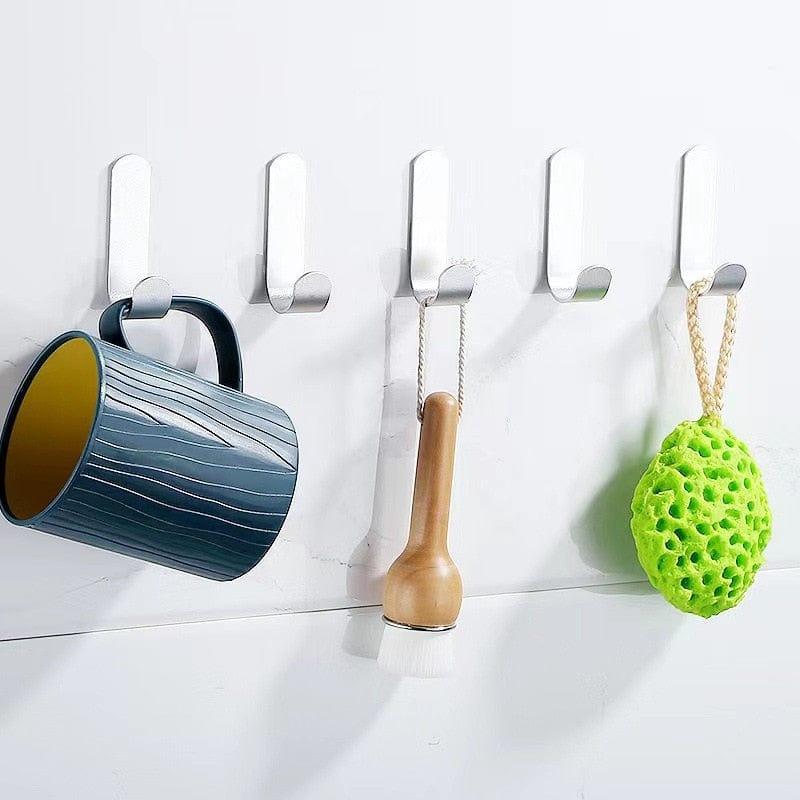 Shop 0 Multi-purpose Wall Organizer Hook Behind-door Key Cloth Hanger Hook Bathroom Robe Towel Holder Rack Kitchen Hardware Shelf Hook Mademoiselle Home Decor