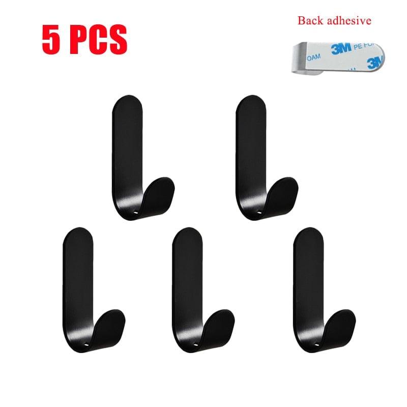 Shop 0 Black - 5 PCS Tomo Wall Hook Mademoiselle Home Decor