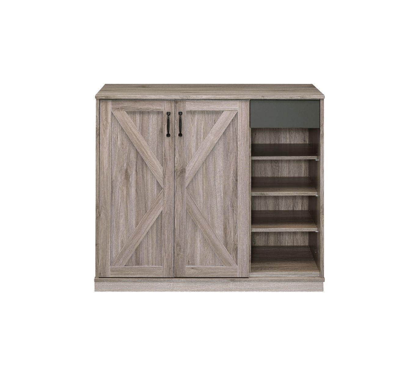 Shop ACME Toski Cabinet, Rustic Gray Oak 97775 Mademoiselle Home Decor