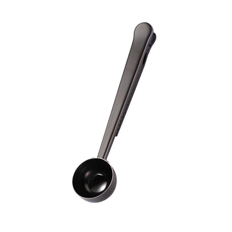 Shop 0 black Two-in-one 15ML Stainless Steel Sealed Clip Coffee Spoon Kitchen Tool Baking Scale Spoon Seasoning Spoon Milk Powder Spoon Mademoiselle Home Decor