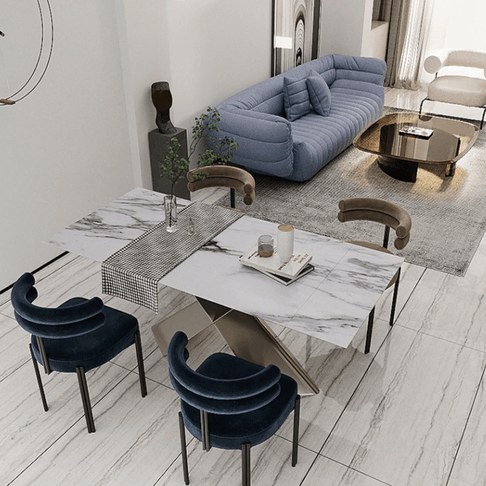 Shop 0 Wuli Designer Dining Chair Italian Minimalist Creative Half Arc Back Chair Home Dressing Chair Cafe Leisure Negotiation Chair Mademoiselle Home Decor