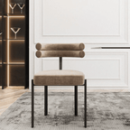 Shop 0 Wuli Designer Dining Chair Italian Minimalist Creative Half Arc Back Chair Home Dressing Chair Cafe Leisure Negotiation Chair Mademoiselle Home Decor