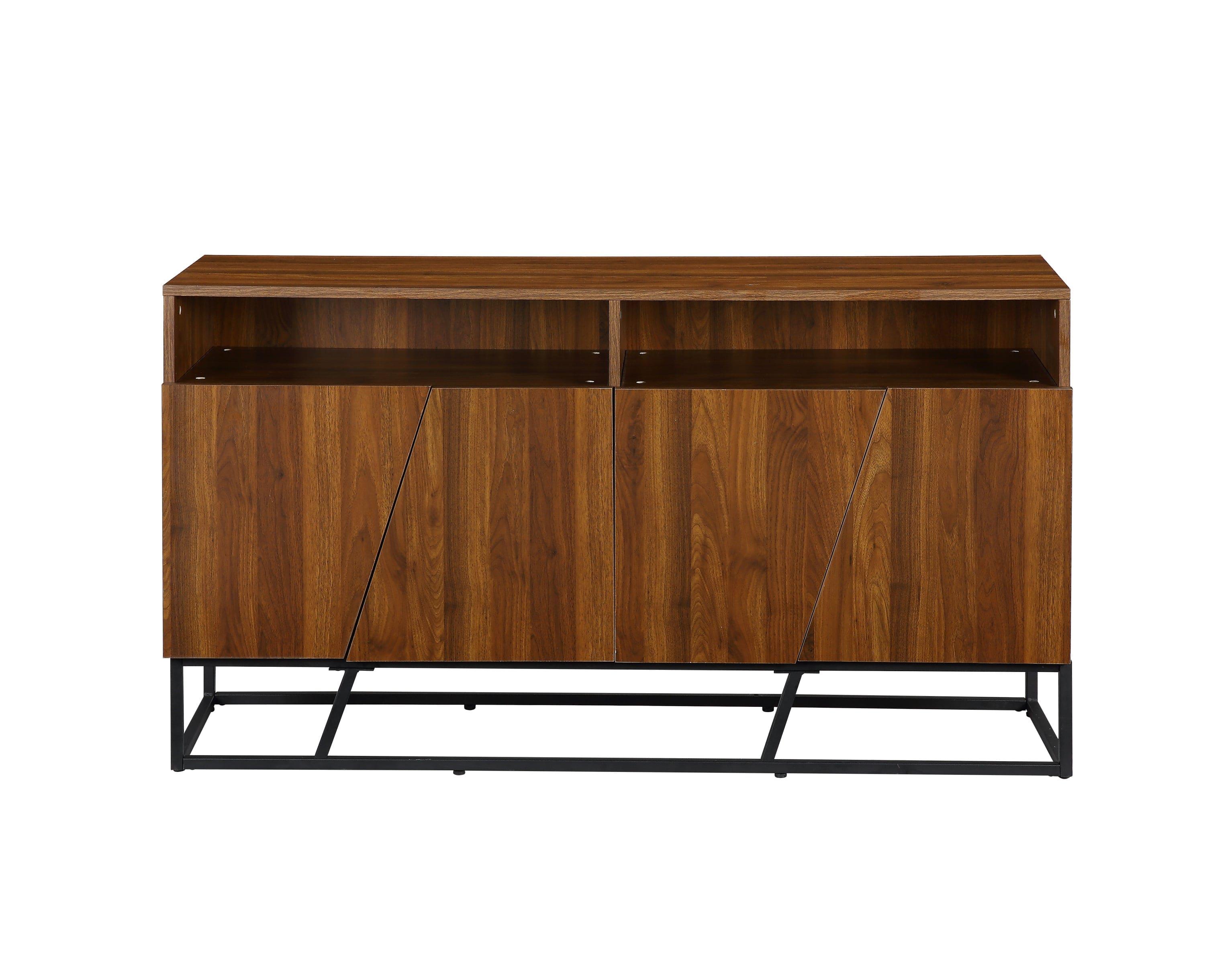 Shop ACME Walden Console Table in Walnut Finish AC00795 Mademoiselle Home Decor