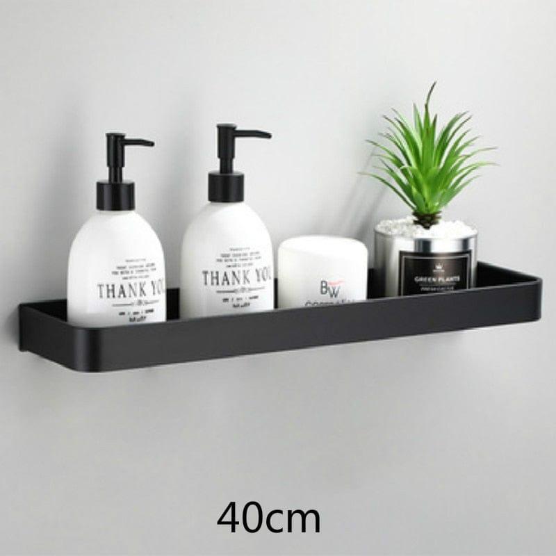 Shop 0 40cm Black Tusaud Bathroom Storage Shelf Mademoiselle Home Decor