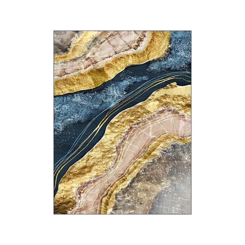 Shop 0 A / 10x15cm No frame Canvas Painting Wall Art Poster Abstract Marble Picture Blue Golden Print for Nordic Modern Home Living Room Wall Decor Poster Mademoiselle Home Decor