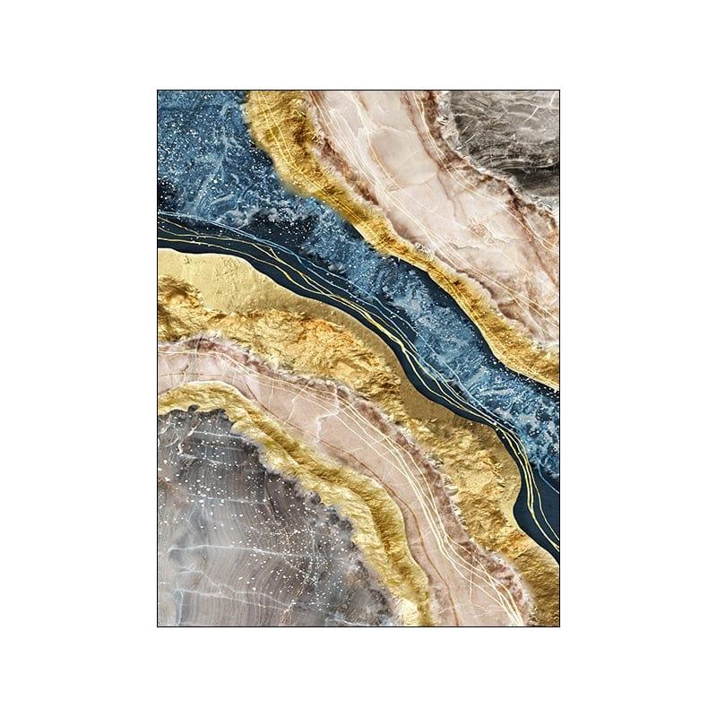 Shop 0 B / 10x15cm No frame Canvas Painting Wall Art Poster Abstract Marble Picture Blue Golden Print for Nordic Modern Home Living Room Wall Decor Poster Mademoiselle Home Decor