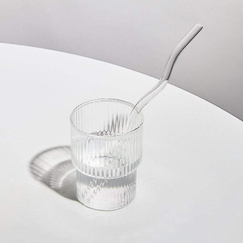 Shop 0 1PC wave clear Floriddle Artistry Glass Straws Twist Reusable Straws Heat Resistant Glass Straw Drinking Milk Tea Long Stem Glass Staw Mademoiselle Home Decor