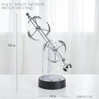 Shop 0 Double dolphin Modern Perpetual Motion Machine Newton&#39;s Pendulum Physics Teaching Supplies Science Home Decor Creative Office Desk Decor Gifts Mademoiselle Home Decor