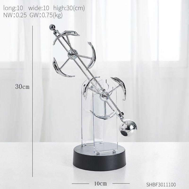 Shop 0 Double dolphin Modern Perpetual Motion Machine Newton&#39;s Pendulum Physics Teaching Supplies Science Home Decor Creative Office Desk Decor Gifts Mademoiselle Home Decor