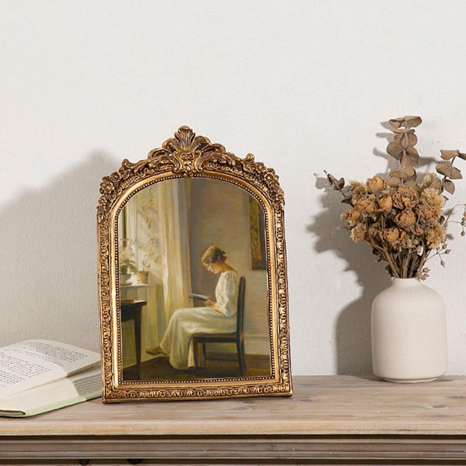 Shop 0 European Style Photo Frame Embossed Floral Tabletop Hanging Picture Holder Mademoiselle Home Decor