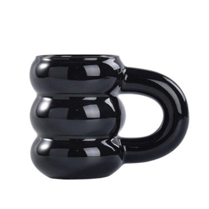 Shop 100003290 Deep Black Victoria Mug Mademoiselle Home Decor