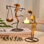 Shop 0 Candle Holder Vintage Maiden Moroccan Lamp Wrought Iron Candlestick Nordic Home Decor Table Centerpiece Wedding Decoration Gift Mademoiselle Home Decor