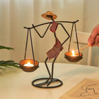 Shop 0 Candle Holder Vintage Maiden Moroccan Lamp Wrought Iron Candlestick Nordic Home Decor Table Centerpiece Wedding Decoration Gift Mademoiselle Home Decor
