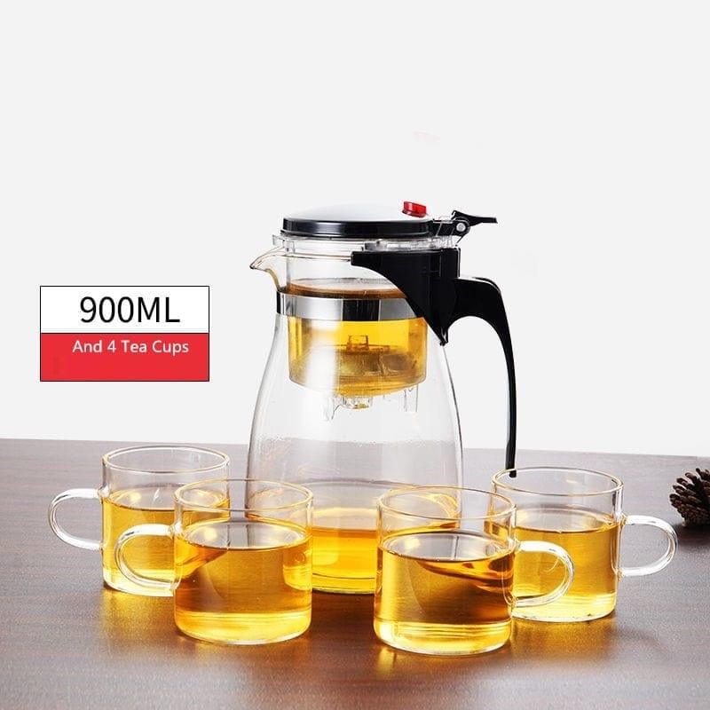 Shop 0 900ML And 4 Tea Cups Viva Heat Resistant Tea Infuser Mademoiselle Home Decor