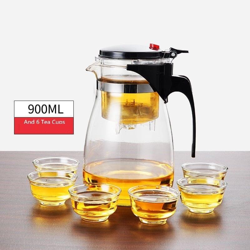 Shop 0 900ML And 6 Tea Cups Viva Heat Resistant Tea Infuser Mademoiselle Home Decor