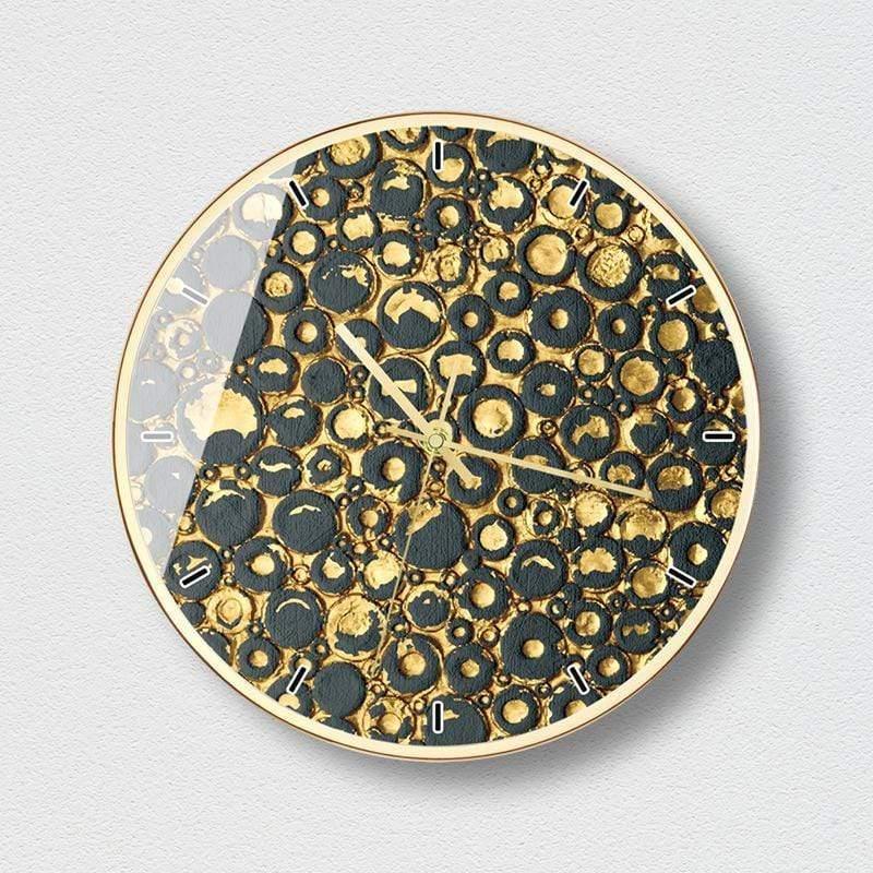 Shop 0 S / 12 inch Living Room Gold Wall Clock Creative Nordic Personality Silent Watches Gold Black Unique Gifts Home Decoration Accessories C5T78 Mademoiselle Home Decor