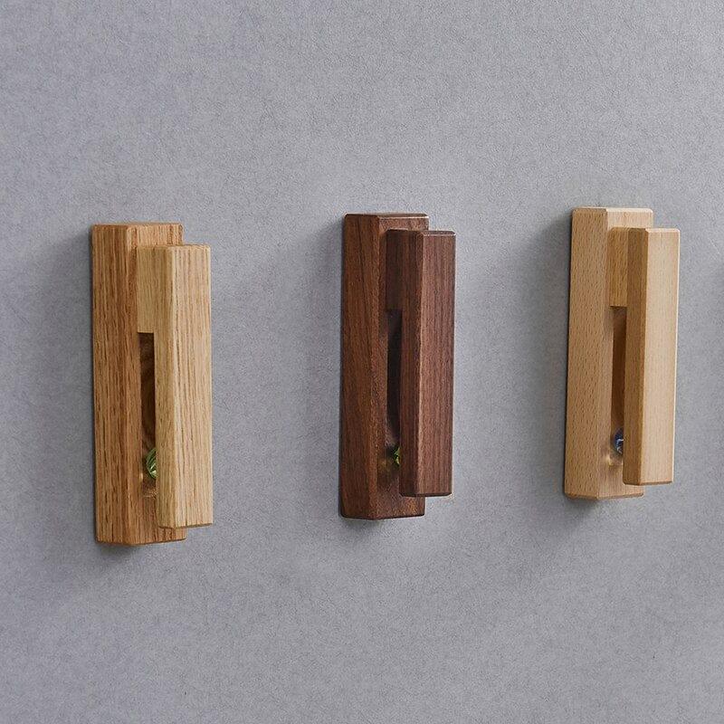 Shop 0 Fypo Towel Hook Bathroom Robe Hook Kitchen Rag Storage Rack Punch-free Wooden Hook Clothes Coat Hook Home Bathroom Accessories Mademoiselle Home Decor