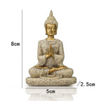 Shop 0 New Resin Crafts Sitting Buddha Sculpture Buddha Sandstone Decorations Statues Zen Esoteric Ornaments Living Room Decoration Mademoiselle Home Decor