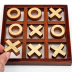 Shop 0 Brown wooden tic tac toe Wooden Tic Tac Toe Mademoiselle Home Decor